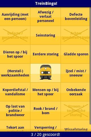 Train Bingo! (dutch)