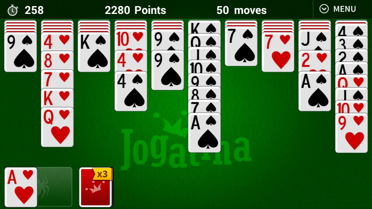 Spider Solitaire Jogatina