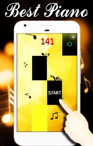 Piano Music Magic Gold Tiles