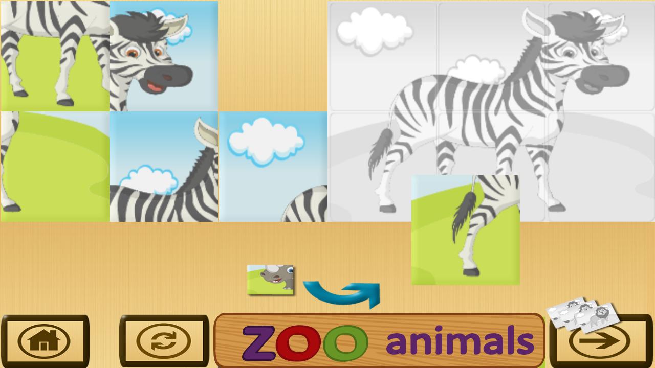 Preschool zoo puzzles