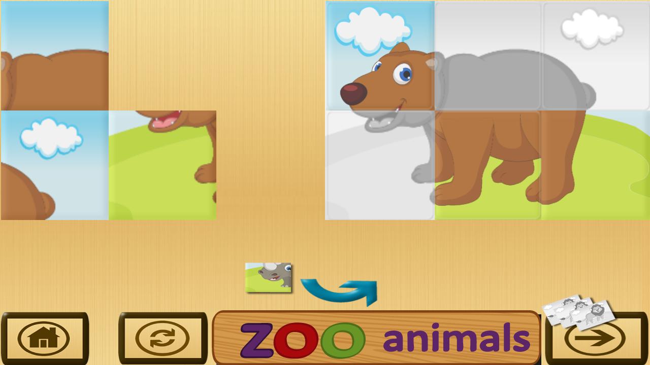 Preschool zoo puzzles