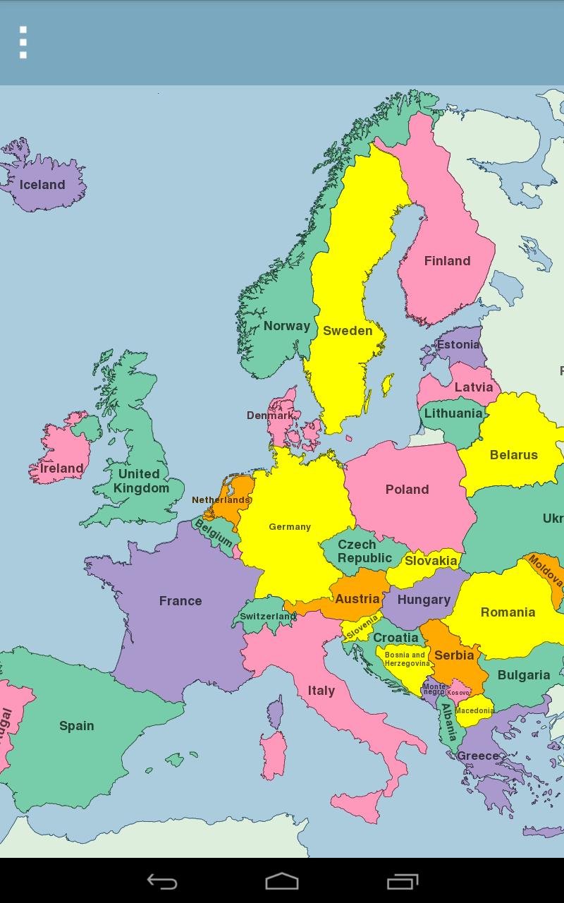 Europe Map Puzzle