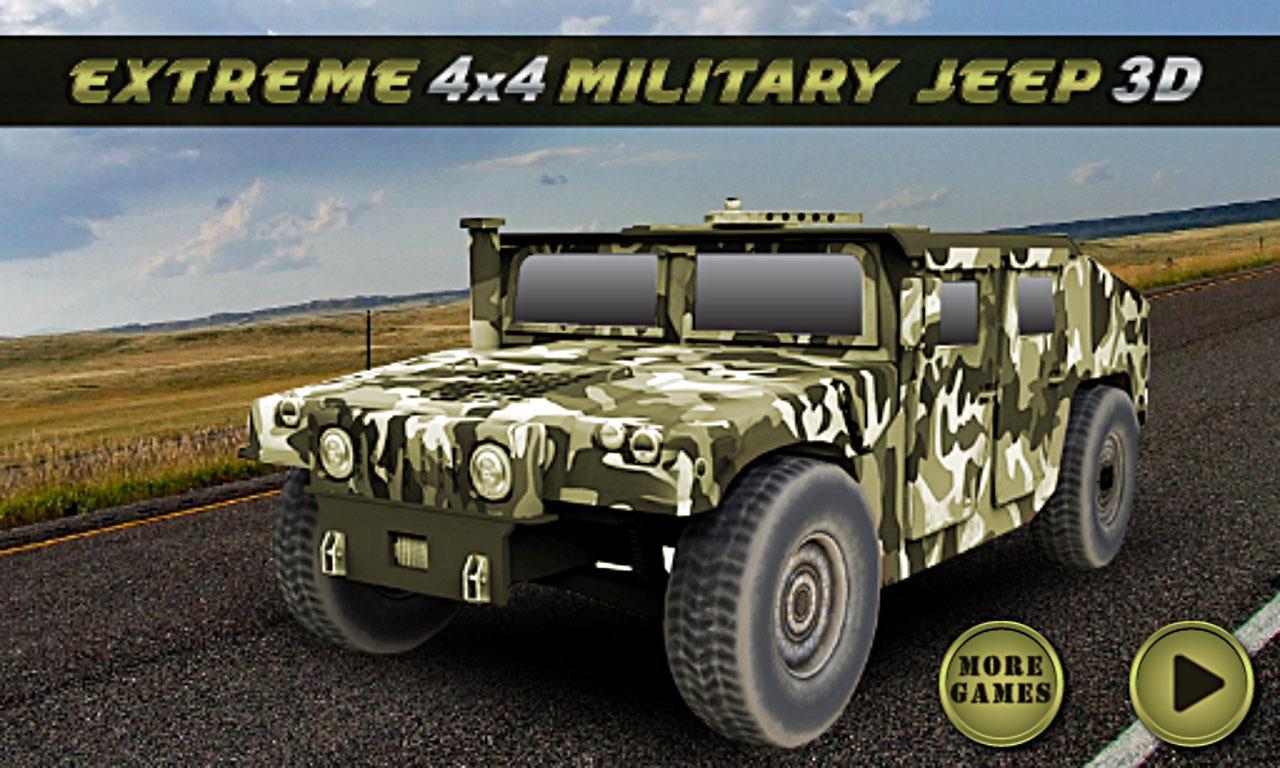 Extreme 4x4 Military Jeep 3D