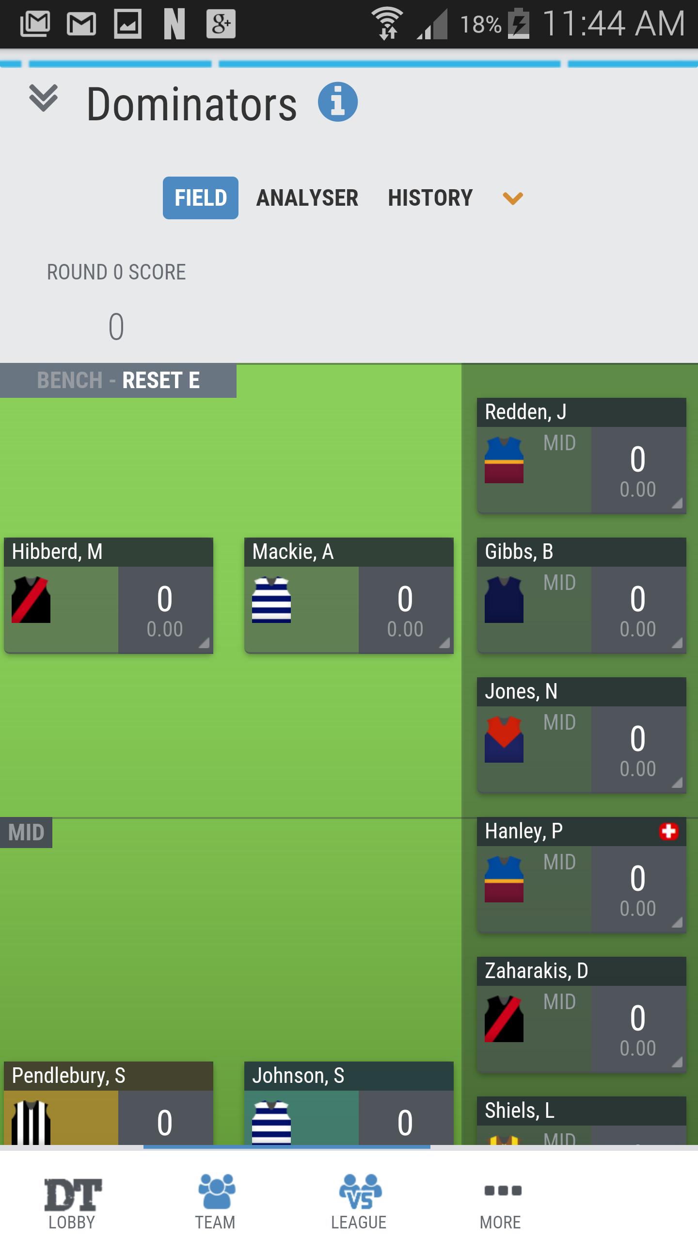 Dream Team Draft - AFL 2015