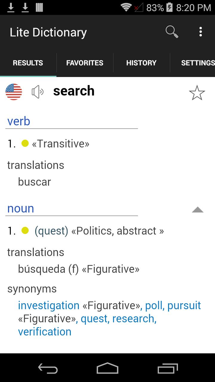 English Spanish Free Dictionar