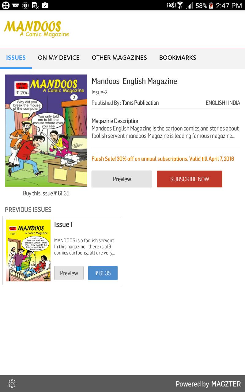 Mandoos English Magazine