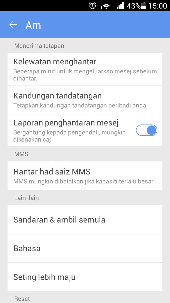 GO SMS Pro Malay package