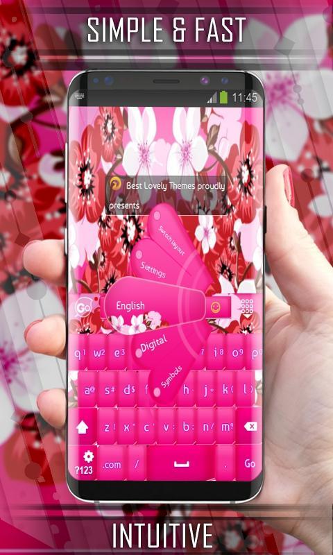 Pink Flower Keyboard