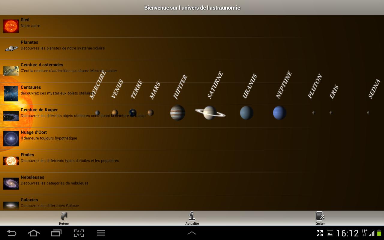 Univers Astronomie info