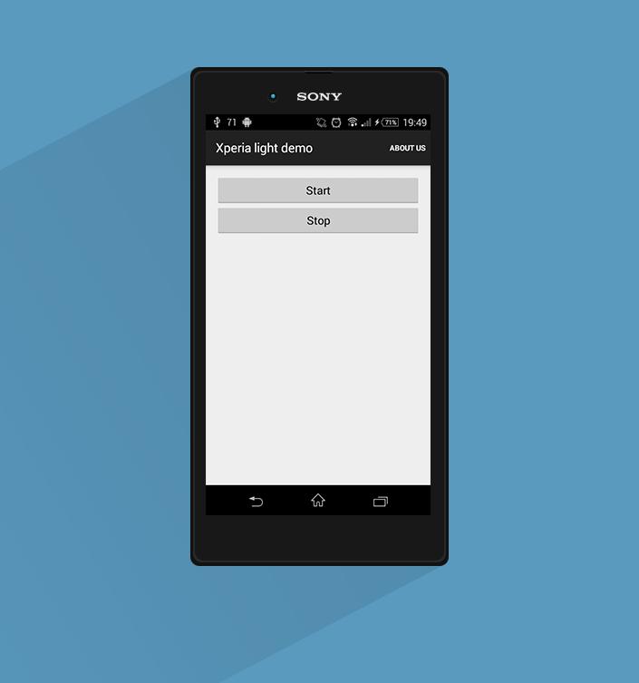 LED bar demo for Xperia