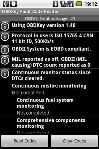 OBDKey Fault Code Reader