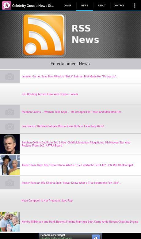 Celebrity Gossip News Stream