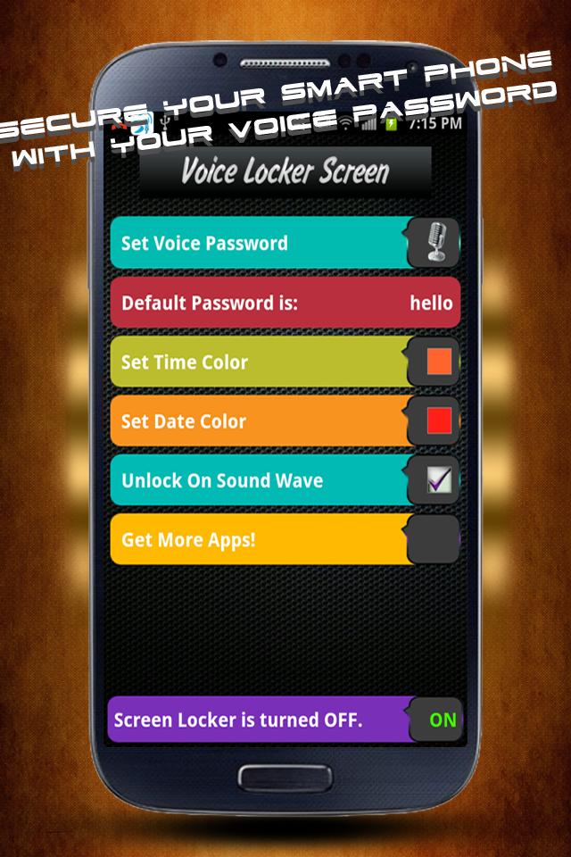 Voice Locker Screen