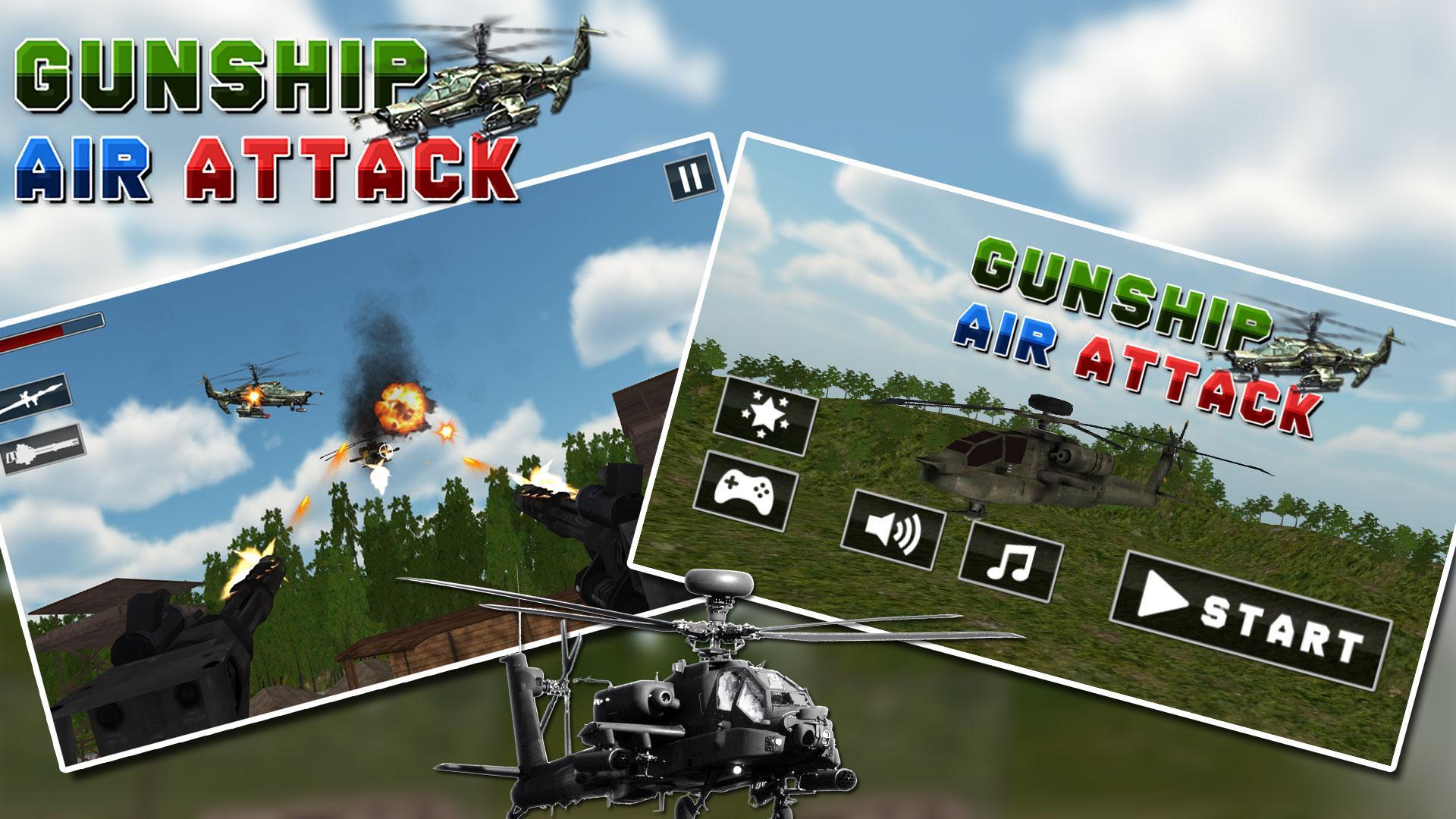 Gunship Helicopter Battle; War