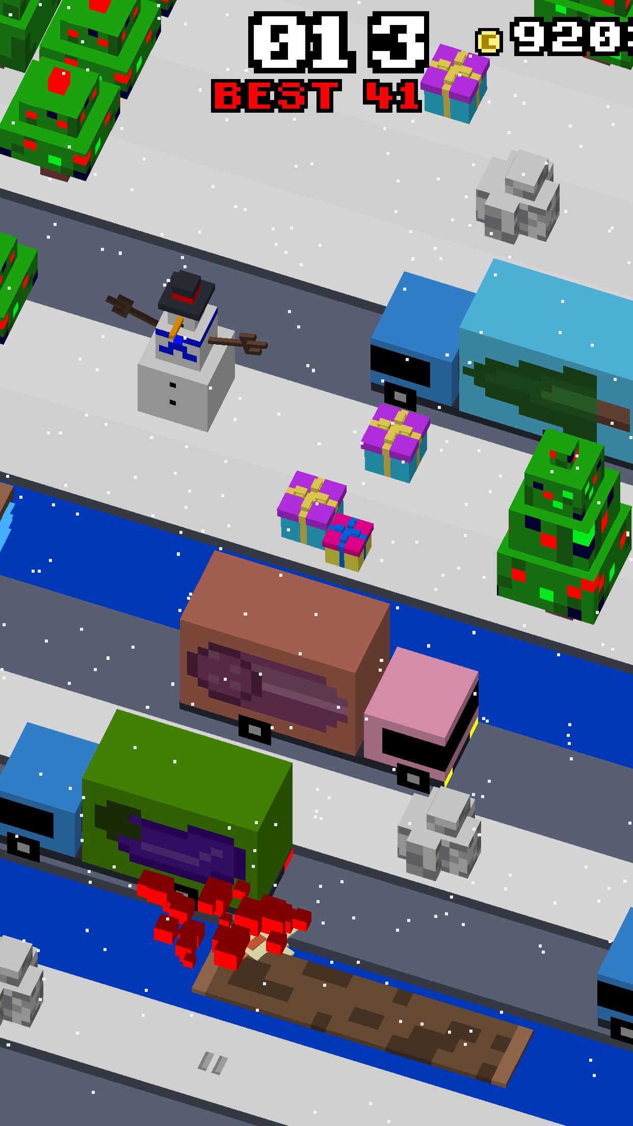 Christmas Road Cross 3D