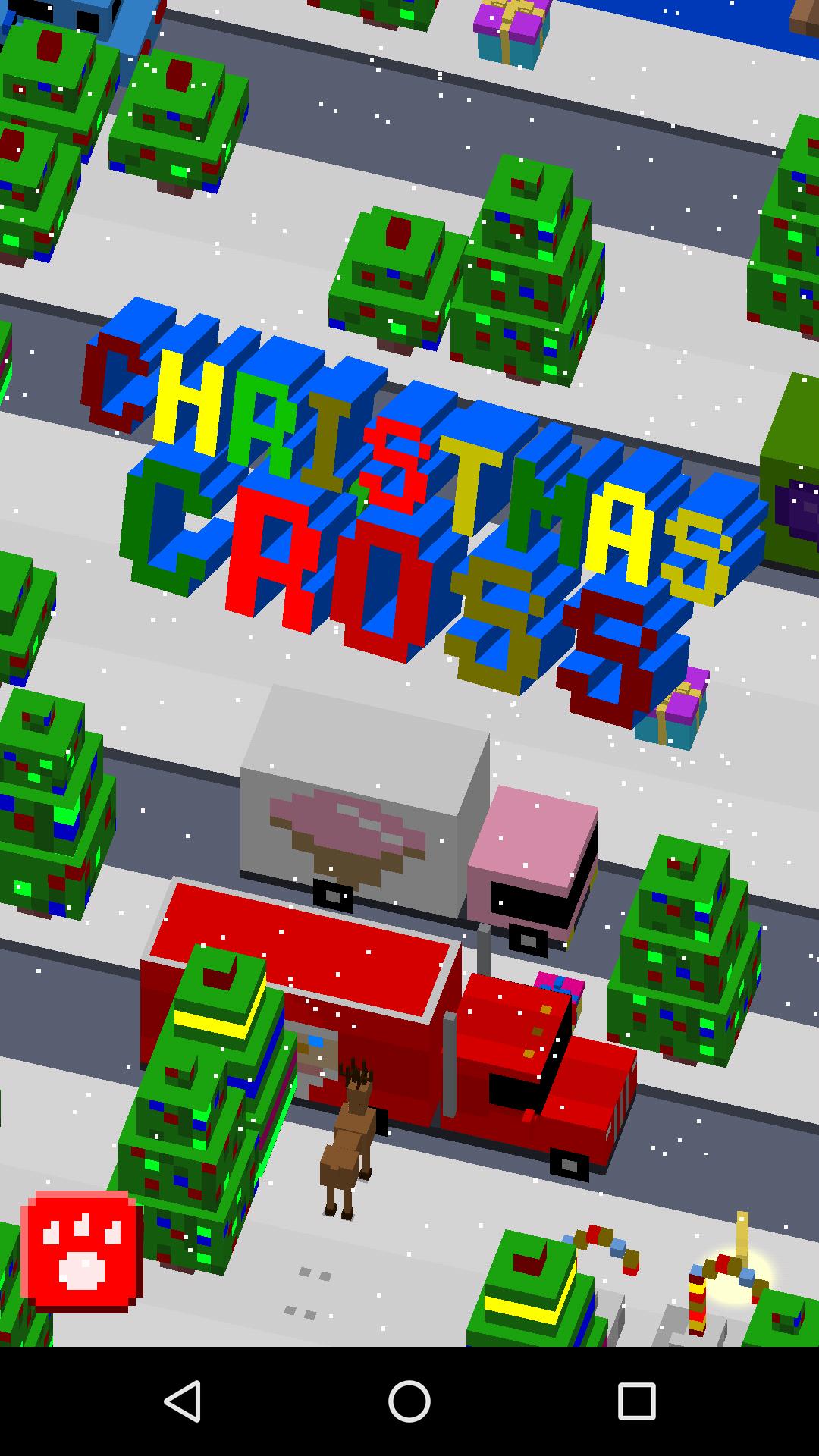 Christmas Road Cross 3D