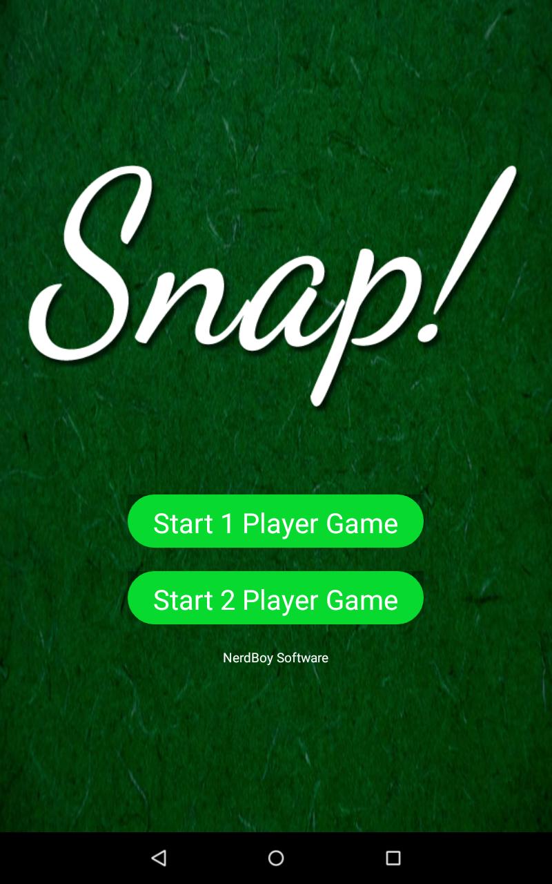 Snap ! Card Game