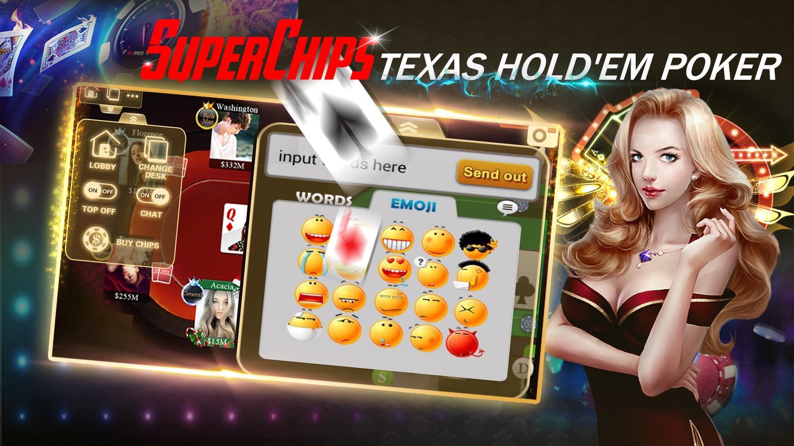 Super Chips Texas Holdem poker