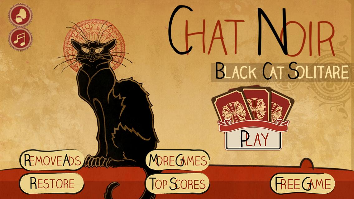 Black Cat Solitaire - TriPeaks