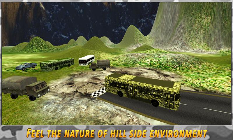 Army Bus Driver Hill Climb