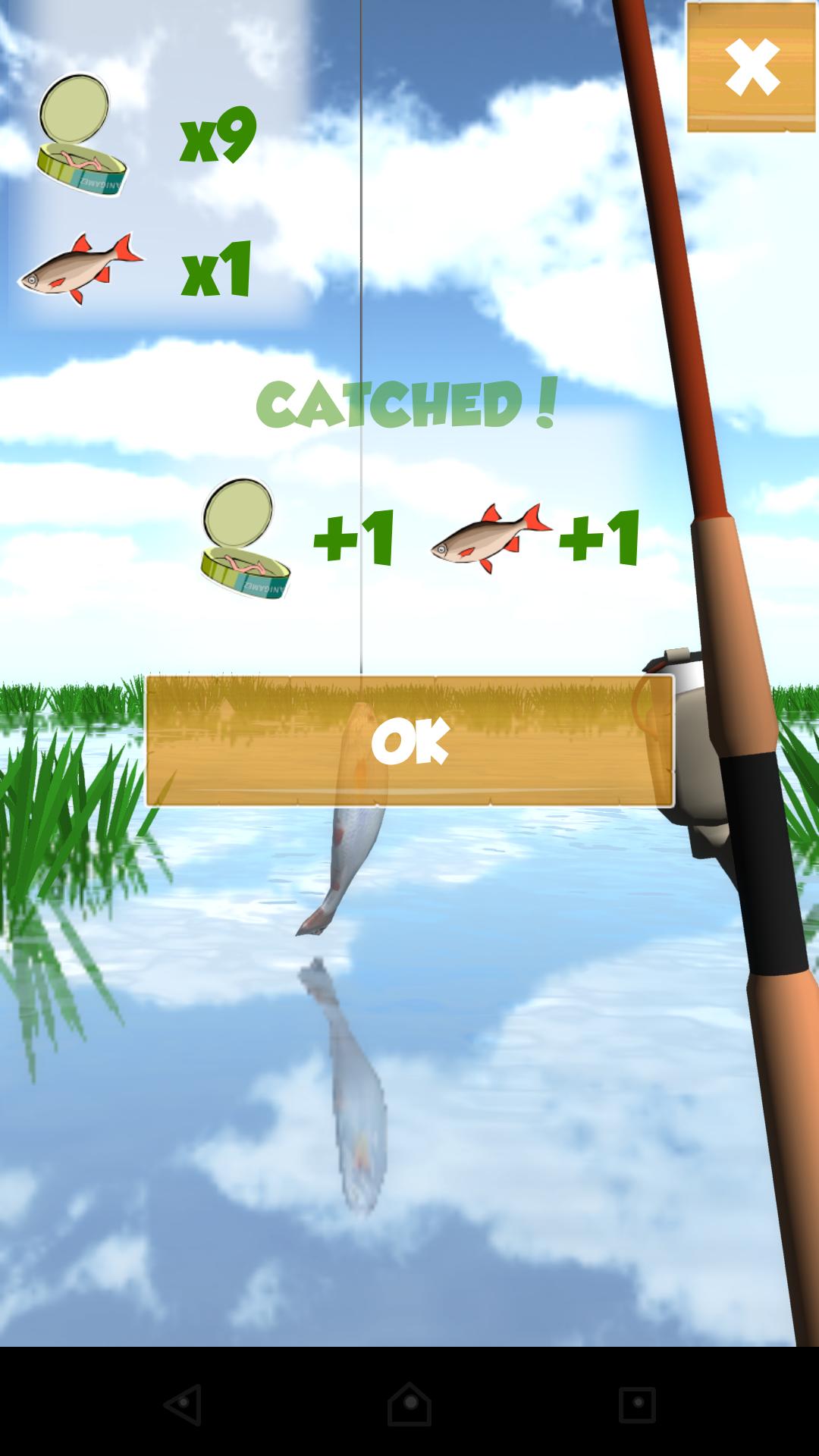 Fishing 3D. Ten Worms