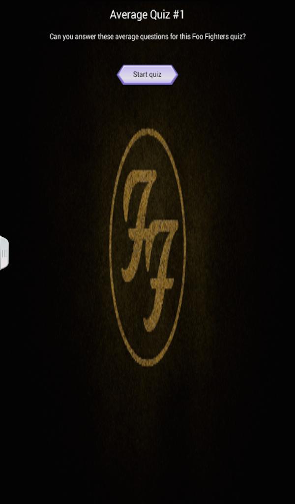 Foo Fighters Quiz Game