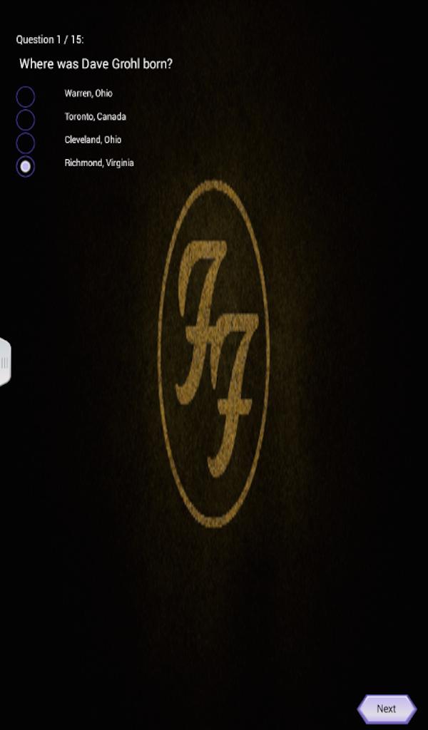 Foo Fighters Quiz Game