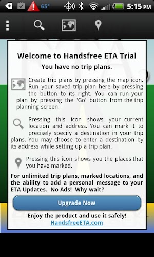 Handsfree ETA Trial