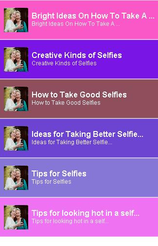 Selfie Photo Ideas