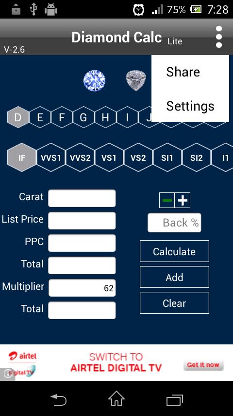 Diamond Calc Lite