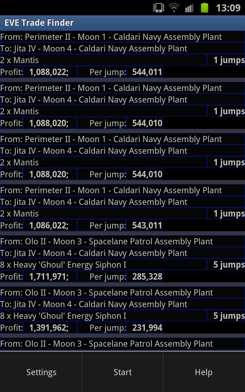 EVE Trade Finder (ETF)