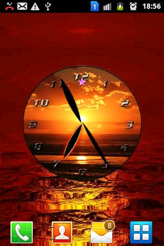 Sunset Analog Clock