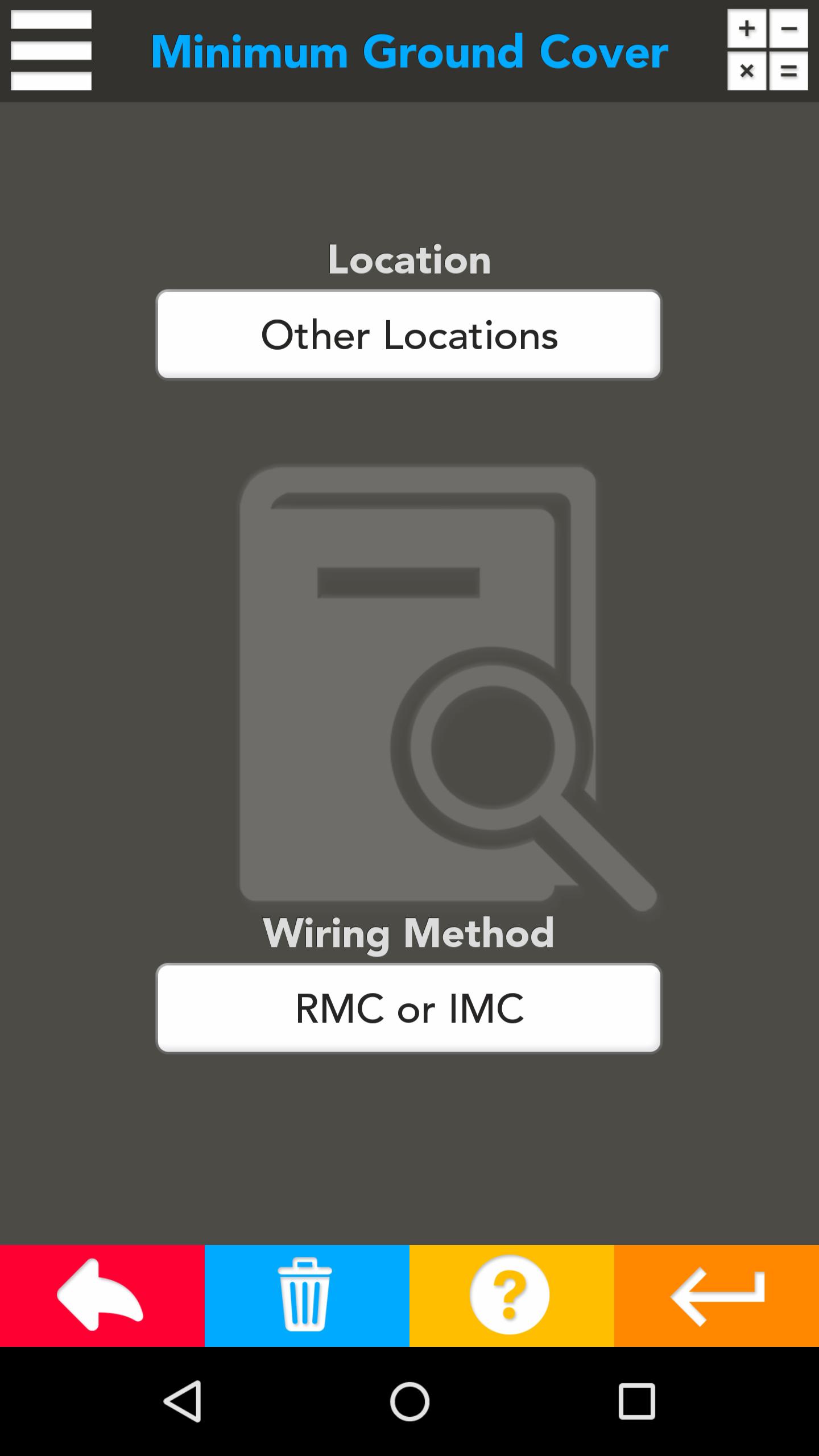 Electrical Code Tables