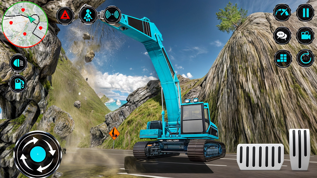 Heavy Excavator Rock Mining