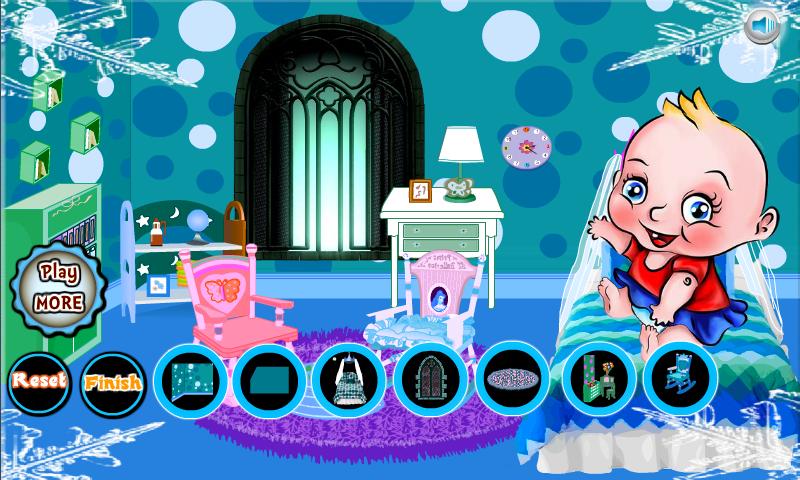 Frozen Princess Baby Room Game