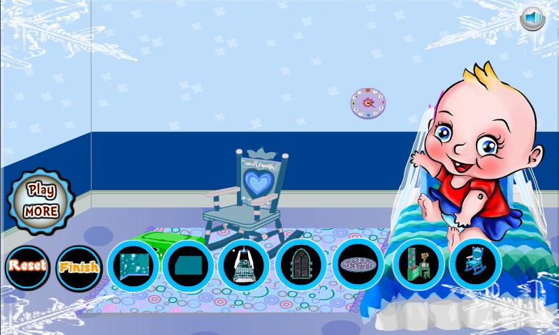 Frozen Princess Baby Room Game