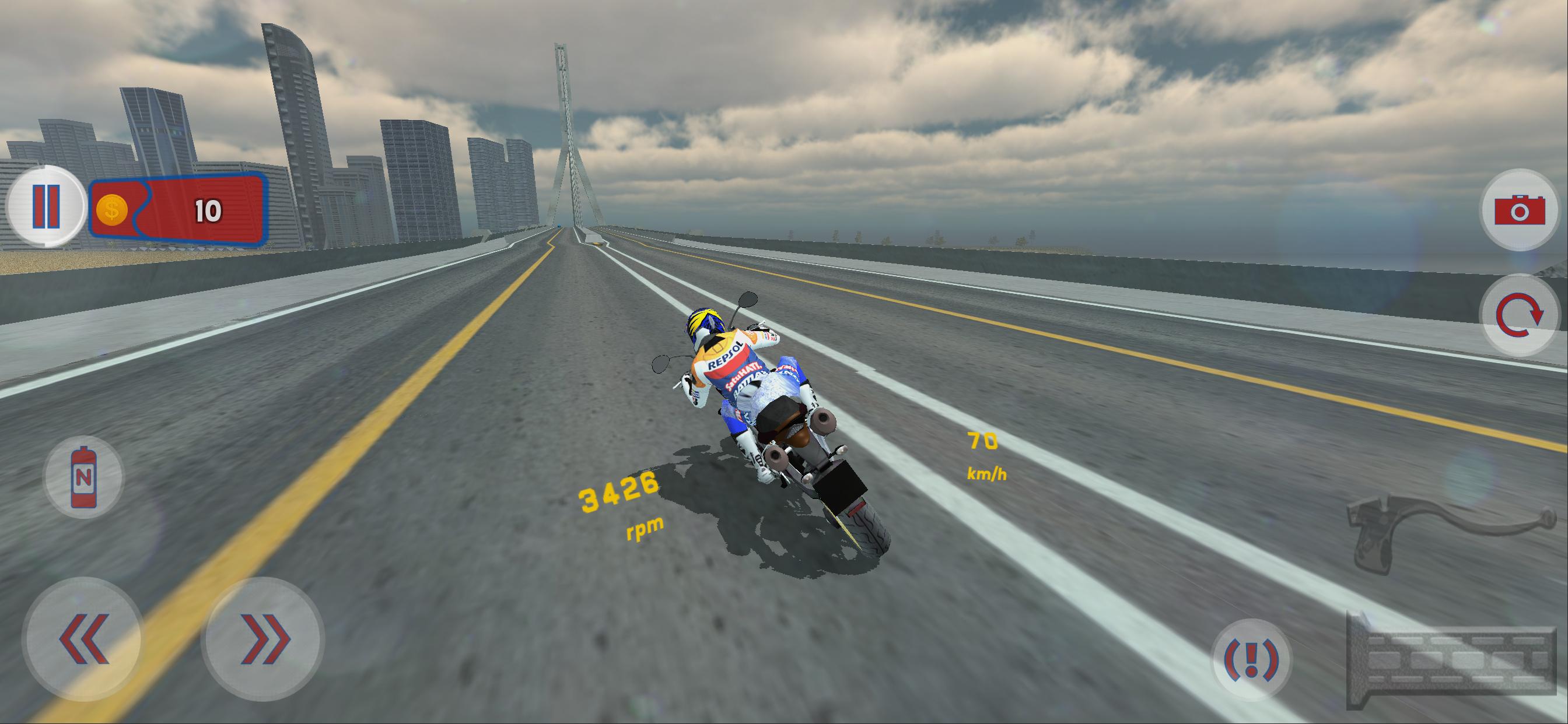 Fast Motorcycle Driver Extreme