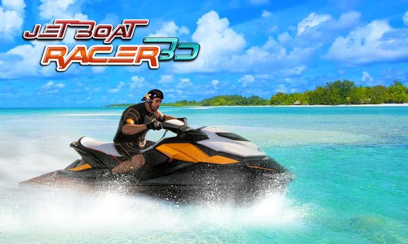 Jet boat racing 3D: water surfer driving game