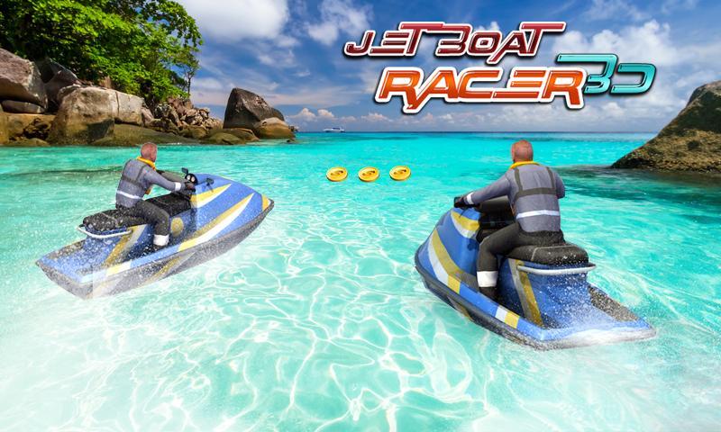 Jet boat racing 3D: water surfer driving game