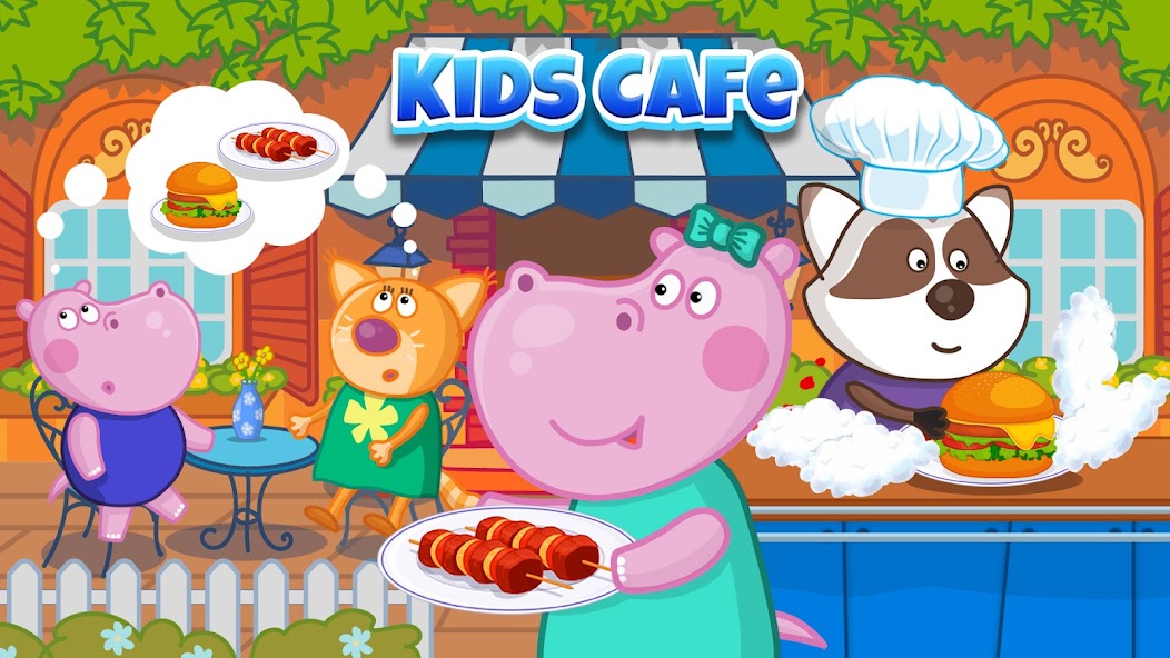 Kids cafe. Funny kitchen game