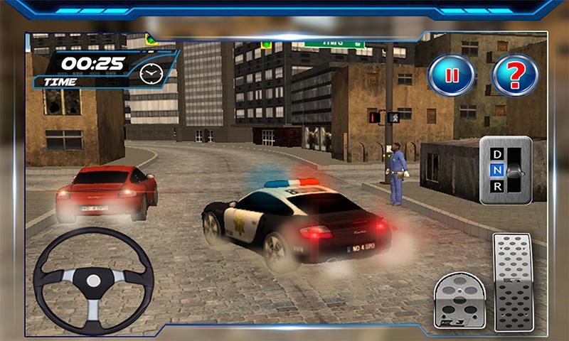 Real Police Car City Driver 3D