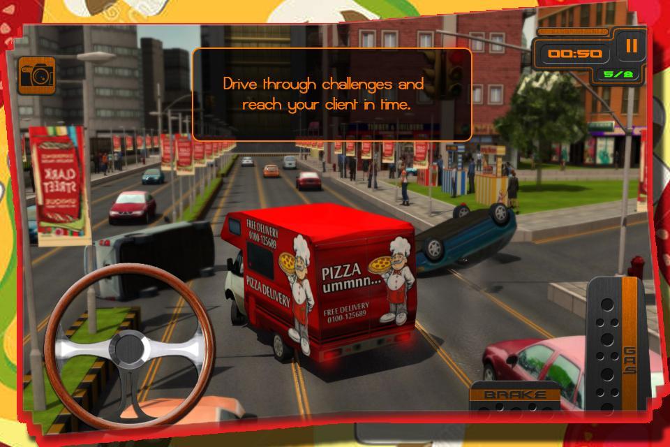 Pizza Van Delivery Service 3D