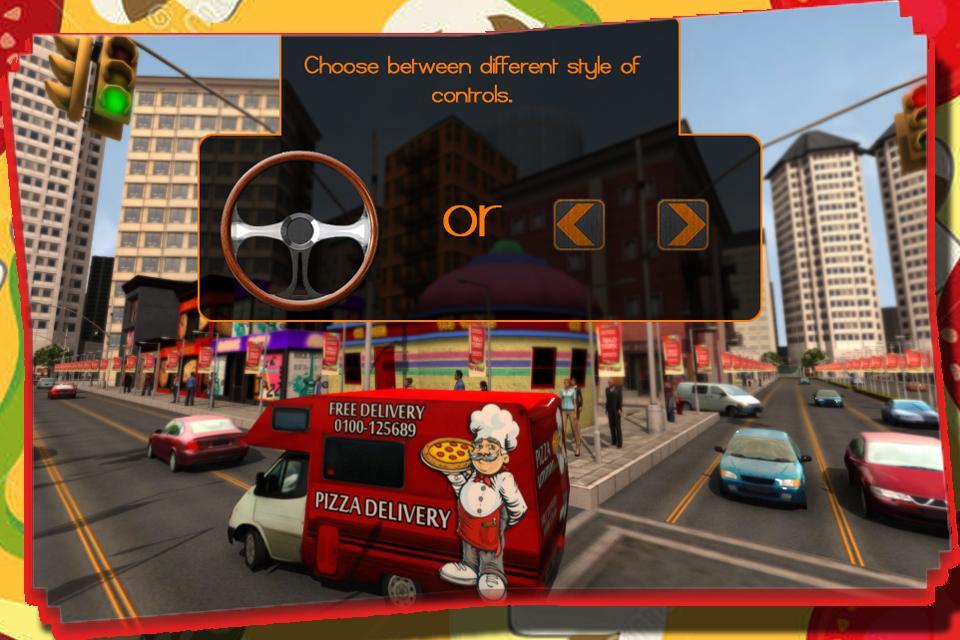 Pizza Van Delivery Service 3D