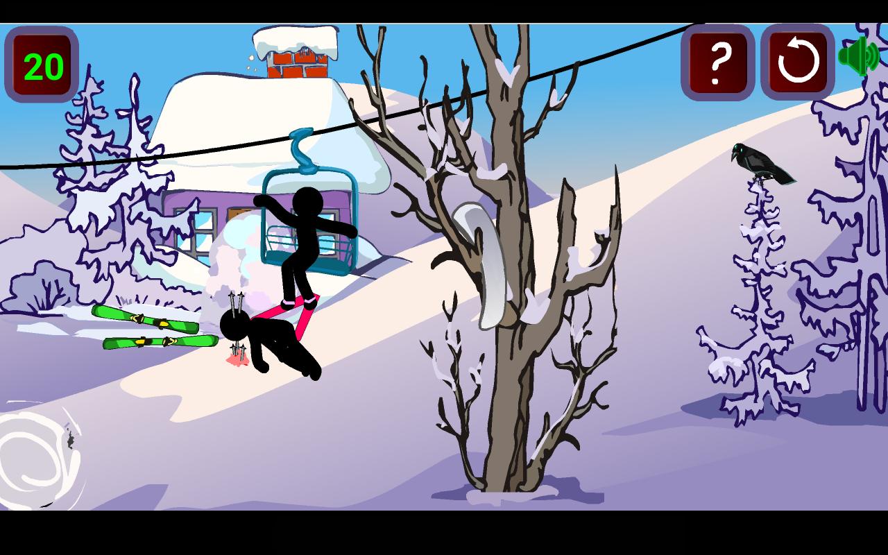 Stickman Extreme Skiing