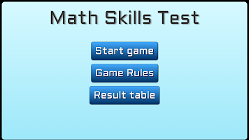 Math Skills Test