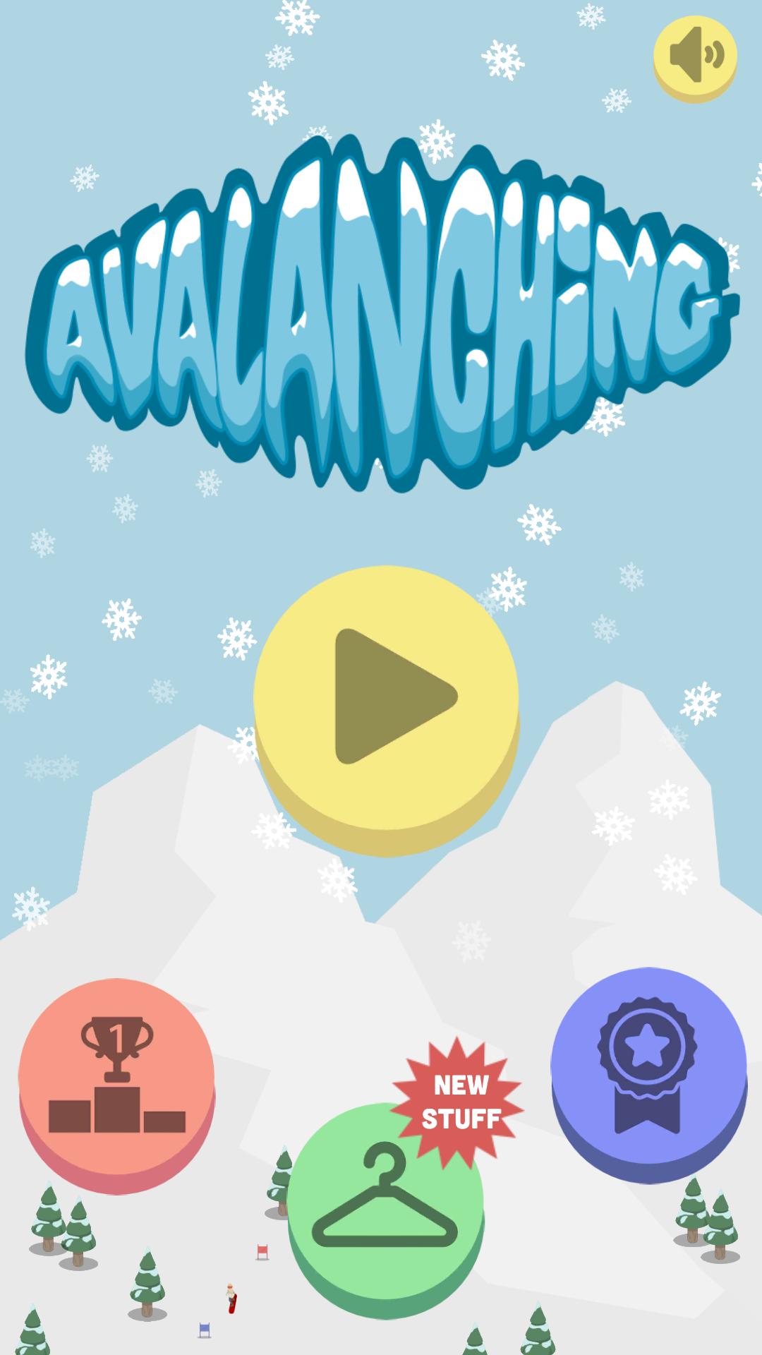 Avalanching: snowboard runner!