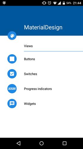 Demo Material Design Library