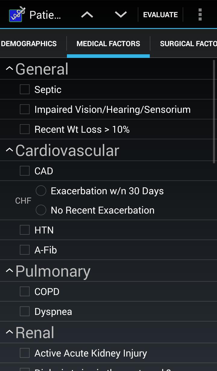 Preop Risk Assessment