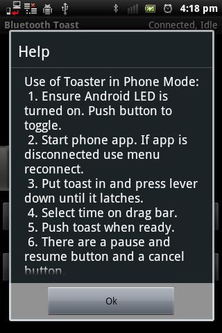 Bluetooth Toast