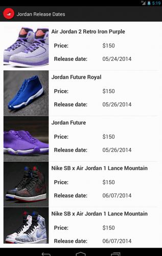 Jordan Release Dates